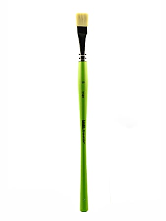 Liquitex Free-Style Detail Paint Brush, Synthetic, Size 10, Bright Bristle, Green