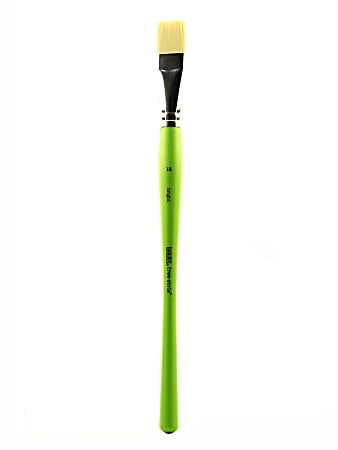 Liquitex Free-Style Detail Paint Brush, Size 12, Synthetic, Bright Bristle, Green