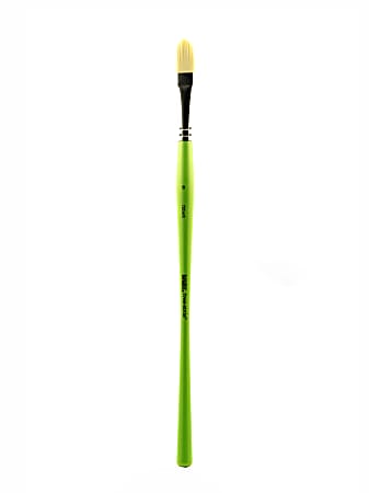 Liquitex Free-Style Detail Paint Brush, Synthetic, Size 8, Filbert Bristle, Green