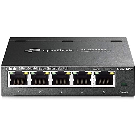 TP-Link® 5-Port Gigabit Ethernet Easy Smart Switch, TL-SG105E