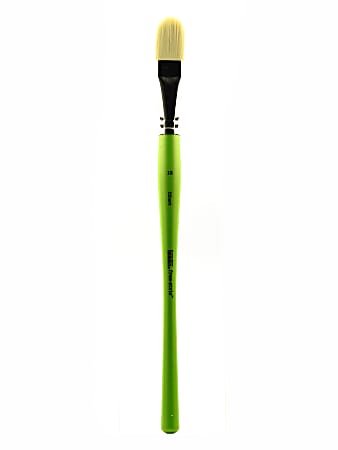 Princeton Series 4350 Ashley Synthetic Paint Brush 1 12 Flat Wash Bristle  Synthetic Green - Office Depot