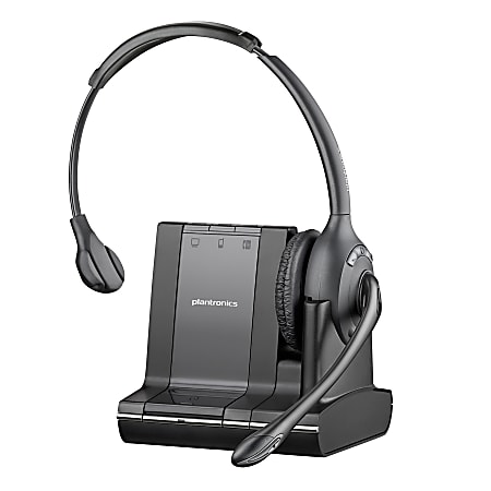 Plantronics® Savi™ 710-M Wireless Headset System, Black/Charcoal