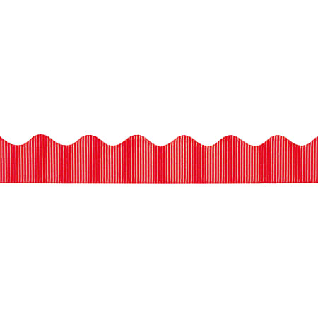 Pacon® Bordette® Scalloped Border, Flame Red
