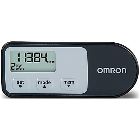 Omron HJ 321 Tri Axis Calorie Pedometer Black - Office Depot