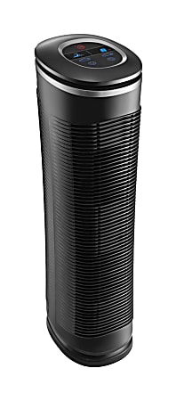 HoMedics AR-25 Oscillating HEPA Tower Air Cleaner, 186 Sq. Ft. Coverage, 29" x 11" x 8"