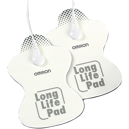 Omron Long Life Pads - Standard - 3.2" Width x 0.9" Height x 5.3" Length - 2 - White
