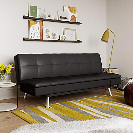 Serta hotsell black futon