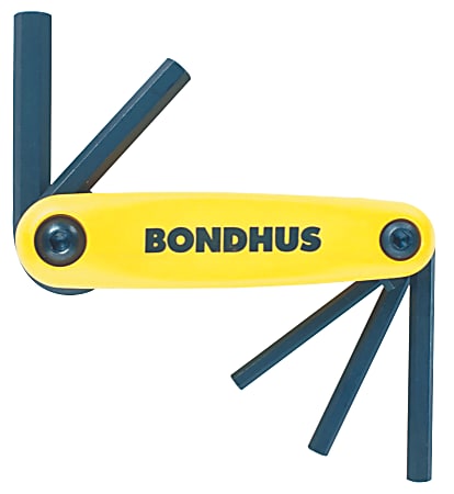 Bondhus GorillaGrip 5-Piece Fold-Up Tool Set, Inch
