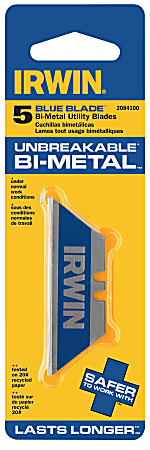 IRWIN Bi-Metal Utility Blades with Dispenser, 20/pack