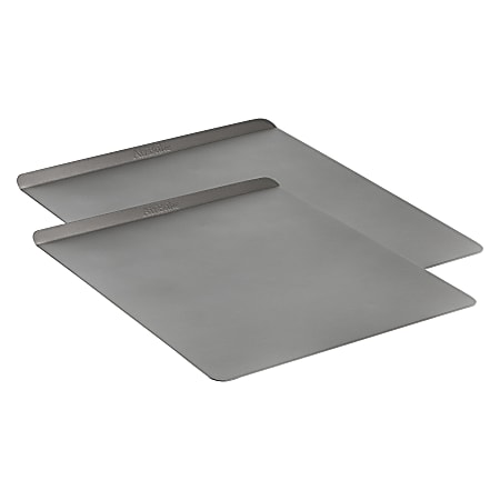 T-Fal Airbake Non-Stick Cookie Sheets, Gray, Pack Of 2 Sheets