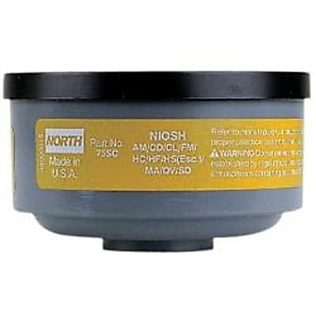 North Safety N75003 Organic Vapor/Acid Gas Filter Cartridge F/5500, 7700, 5400, 7600 Series, 1 Cartridge