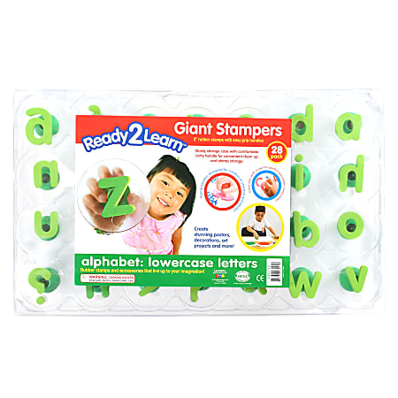 Ready 2 Learn Giant Stampers - Alphabet - Uppercase - Set Of 28
