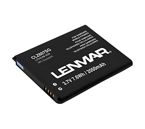 Lenmar® Lithium-Ion Replacement Battery For Select Samsung Cell Phones, 3.7 Volts, 2,100 mAh Capacity, CLZ607SG