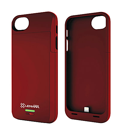 Lenmar® Meridian BC5R External Battery Case For iPhone® 5/5s, Metallic Red