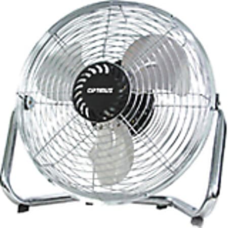 Optimus 9" Industrial Grade High Velocity Fan - 228.6 mm Fan Diameter - 3 Speed - Adjustable Tilt Head - Metal - Silver