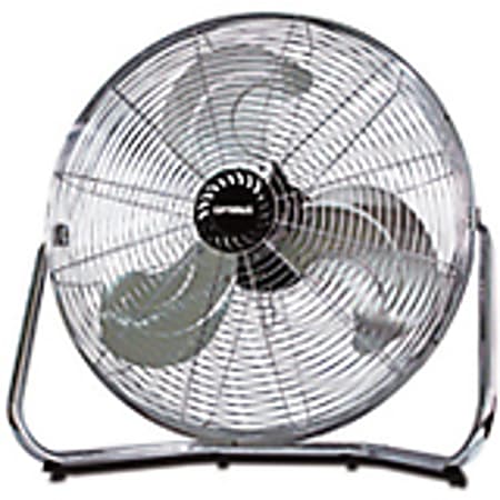 Optimus Industrial Grade 18" 3-Speed High Velocity Floor Fan, Silver