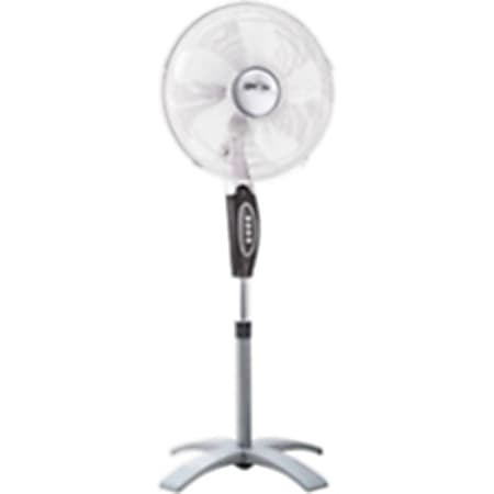 Optimus 16" 3-Speed Stand Fanwith Remote Control, White