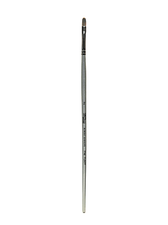 Robert Simmons TT42 Long-Handle Single-Stock Paint Brush, Size 2, Filbert Bristle, Silver