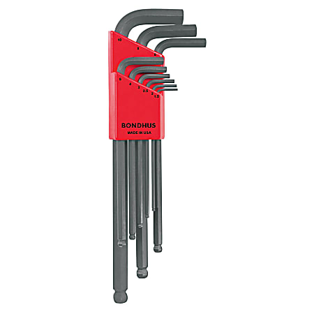 Bondhus 9-Piece Ball End Metric Hex Key Set