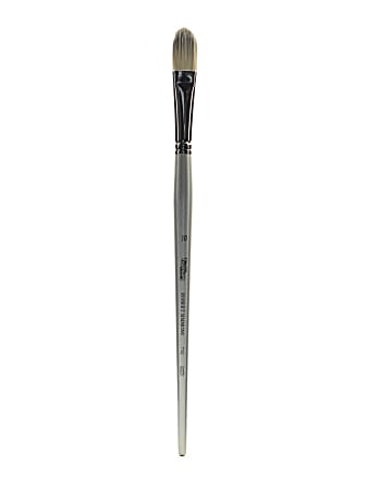 Robert Simmons TT42 Long-Handle Single-Stock Paint Brush, Size 10, Filbert Bristle, Silver
