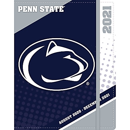 Lang 17-Month Turner Licensing Sports Monthly Planner, 7-3/8" x 9-3/4", Penn State, August 2020 To December 2021