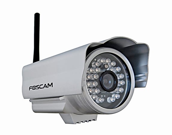 Foscam Wired/Wireless Outdoor IP Security Camera, Silver