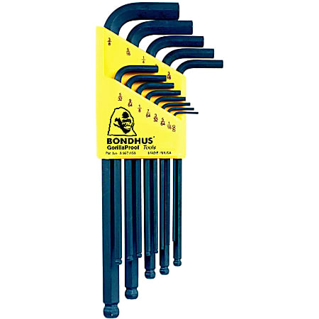 Bondhus 13-Piece Long Arm Ball End L Wrench Hex Key Set