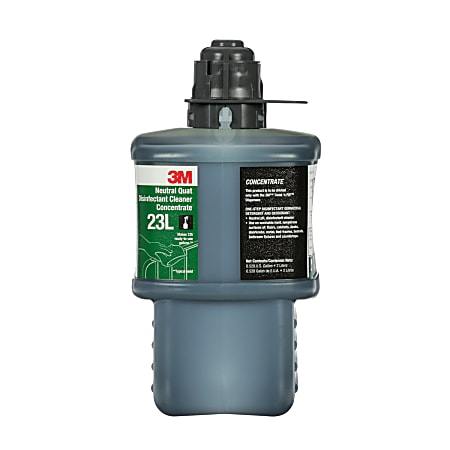 3M™ 23L Neutral Quat Disinfectant Cleaner Concentrate, 67.6 Oz Bottle