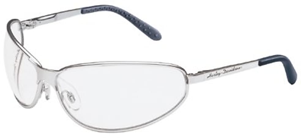 500 SERIES MATTE SILVERSAFETY GLASSES CLEAR HC