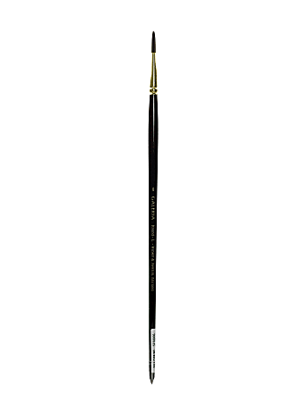 Winsor & Newton Galeria Long-Handle Paint Brush, Size 6, Round Bristle, Polyester, Burgundy