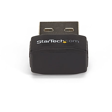 StarTech.com Wireless USB WiFi Adapter – Dual Band AC600 Wireless Dongle -  2.4GHz / 5GHz - 802.11ac Wi-Fi Laptop Adapter (USB433ACD1X1)