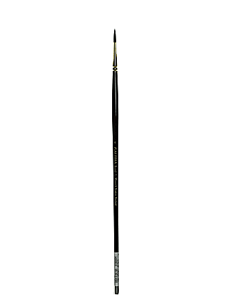 Winsor & Newton Galeria Long-Handle Paint Brush, Size 4, Round Bristlel, Polyester, Burgundy