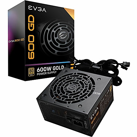 EVGA 600 GD Power Supply - Internal - 120 V AC, 230 V AC Input - 3.3 V DC, 5 V DC, 12 V DC Output - 600 W - 1 +12V Rails - 1 Fan(s) - 92% Efficiency