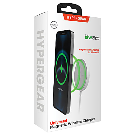 HyperGear Universal Magnetic Wireless Fast Charger, Ultra Slim,