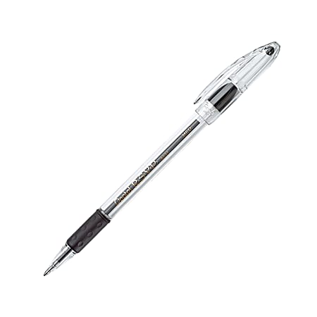 Pentel® R.S.V.P.® Ballpoint Pen, Medium Point, 1.0 mm, Clear Barrel, Black Ink