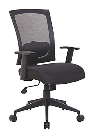 Boss Office Products Mesh-Back Task Chair, Black