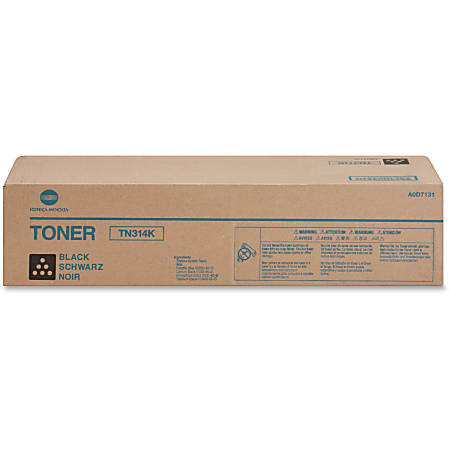 Konica Minolta TN314K Original Toner Cartridge - Laser - 26000 Pages - Black - 1 Each