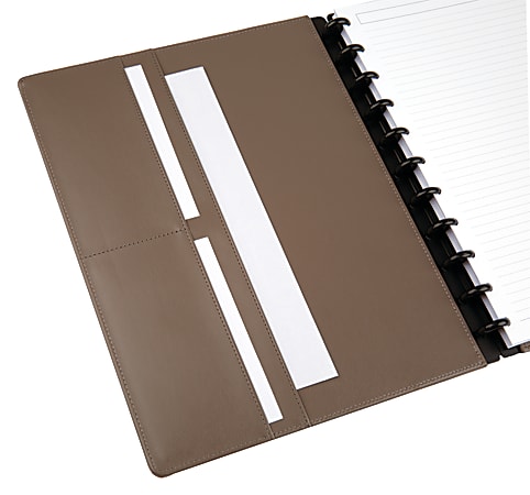 TUL Discbound Notebook Letter Size Leather Cover Narrow Ruled 120 Pages for sale online 