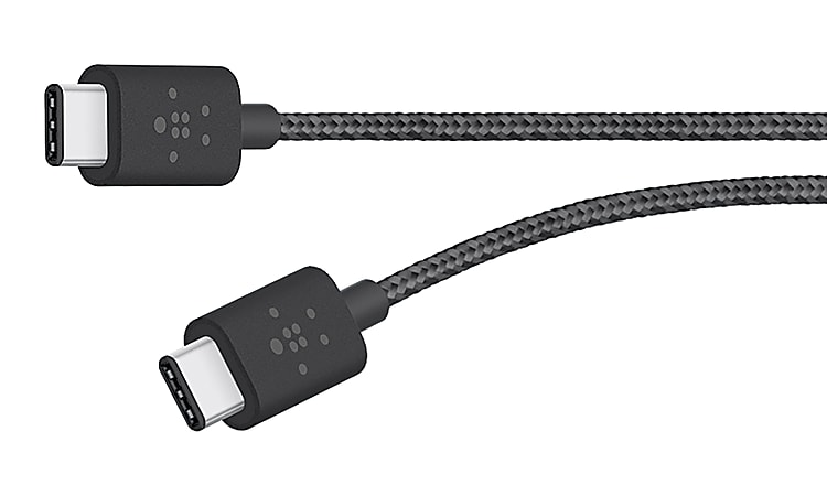 Belkin® MIXIT™ Metallic USB-C-to-USB-C Charging Cable, 6', Black, F2CU041BT06