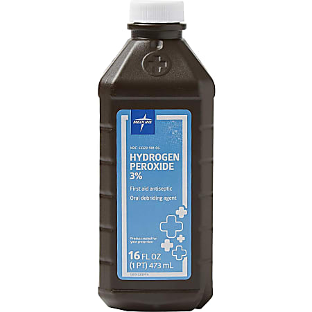 Medline 3 Percent USP Hydrogen Peroxide - For Cut, Skin Abrasion, Burn - 16 fl oz - 1 Each Medline 3 Percent USP Hydrogen Peroxide - For Cut, Skin Abrasion, Burn - 16 fl oz - 1 Each