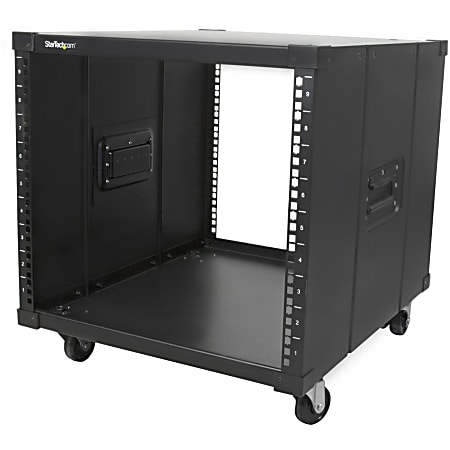 StarTech.com Portable Server Rack with Handles - Rolling Cabinet - 9U