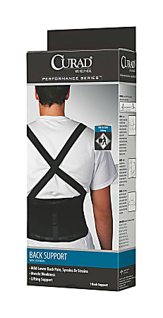 Curad Back Support with Suspenders, Medium