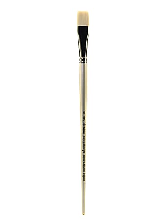 Winsor & Newton Artisan Series Paint Brush, Size 18, Bright Bristle, Synthetic, Silver