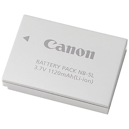 Canon NB-5L Lithium-Ion Digital Camera Battery - Lithium Ion (Li-Ion) - 3.7V DC