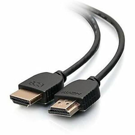 C2G Ultra Flexible High-Speed HDMI Cable With Low Profile Connectors, 1'