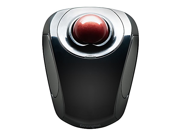 Kensington® Orbit Wireless Mobile Trackball, Graphite/Ruby Red, KD6704