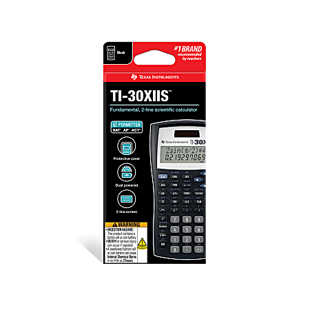 Texas Instruments TI-30XIIS Calculatrice Scientifique Blanc