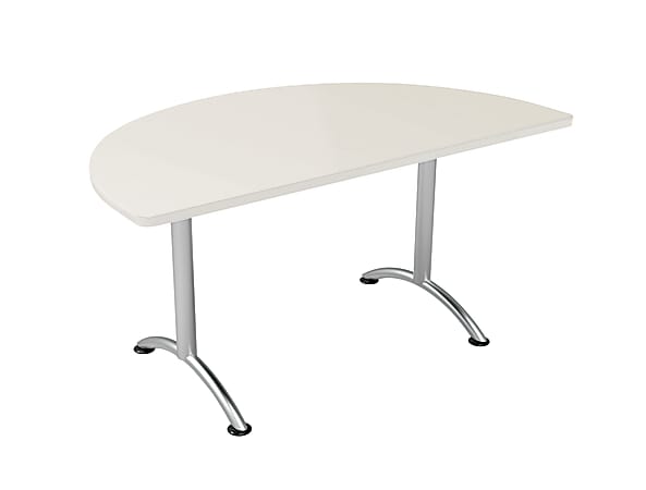 Half Round Table Top Gray Office Depot, Half Circle Table Top