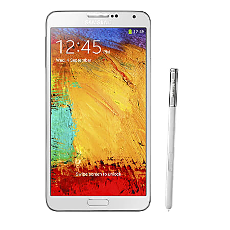Samsung Galaxy Note 3 Cell Phone, White, PSN100483