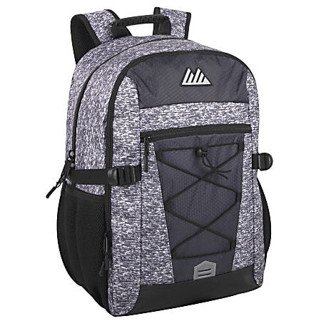 Trailmaker Bungee Backpack With 17&quot; Laptop Sleeve, Gray